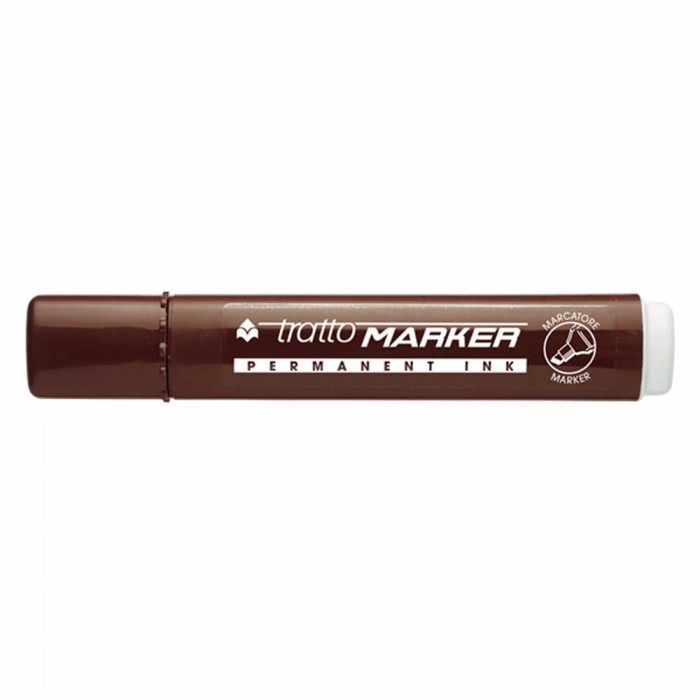 Tratto Marker Permanent Ink Brown - Chisel tip