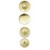 Button ALFA - Brass Color - 1000 pcs