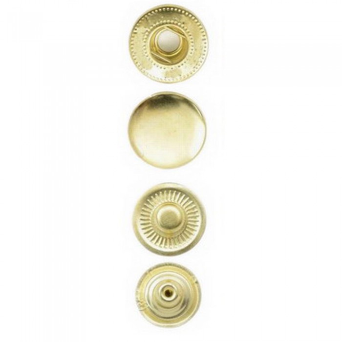 Button ALFA - Brass Color - 1000 pcs